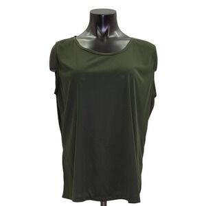SIGNATURE JMB Olive Green Sleeveless Crew Neck Top